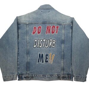 Forever 21 Do Not Disturb Me Denim Jacket Size S Women’s